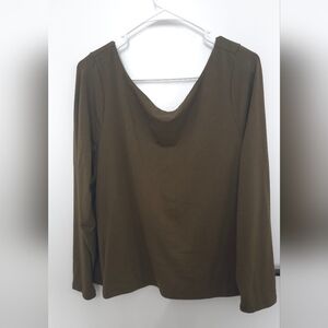 Women’s Olive Green Long Sleeve Top